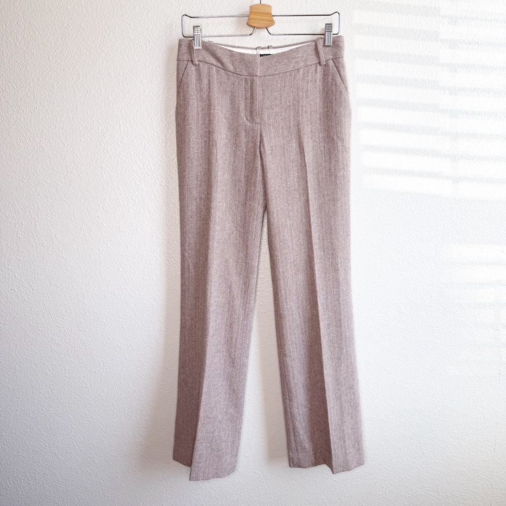 J. Crew Tan Low Rise Wool Blend Dress Pant Women’s Size 2